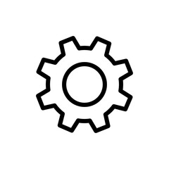 gear icon vector symbol template