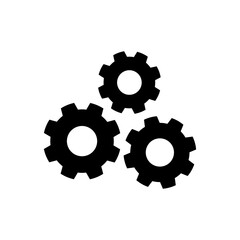 gear icon vector symbol template