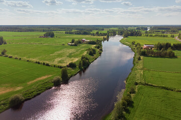 River and Summer Fields