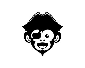 Happy monkey pirate