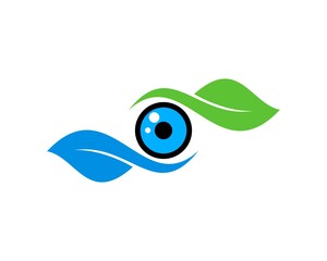 Obraz premium Eye care with nature leaf