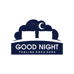 Bed Logo. Sleep Logo Vector