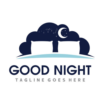 Bed Logo. Sleep Logo Vector