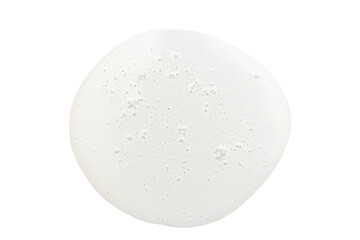 Transparent gel on a white background, copy of the space, a view from above