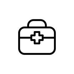 first aid box icon vector symbol template