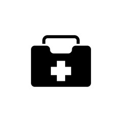 first aid box icon vector symbol template
