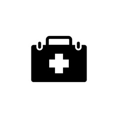 first aid box icon vector symbol template