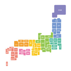 日本都道府県地図