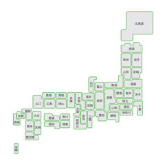日本都道府県地図
