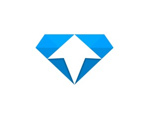 Diamond with upside arrow