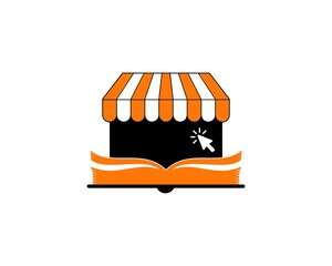 Book shop with pointer inside