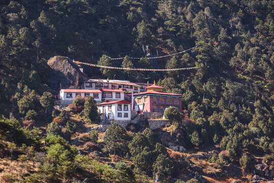 Buddhist monastery in the Khunde village. Nepal