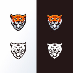 tiger head logo ready to use
