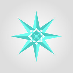 wind direction, with blue blend colorr vector illustration