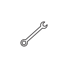 Wrench line icon vector