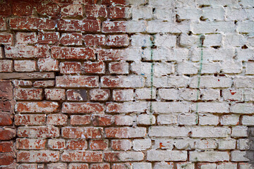 Old textured brick wall.