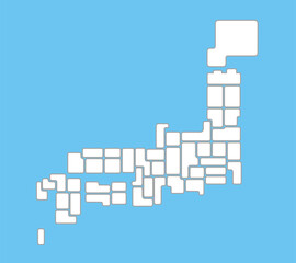 日本都道府県地図