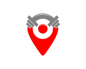 Pin location for people going to the gym