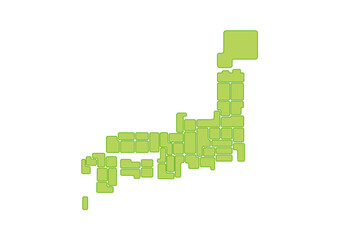 日本都道府県地図

