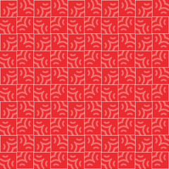 Vector seamless pattern texture background with geometric shapes, colored in red, white colors.