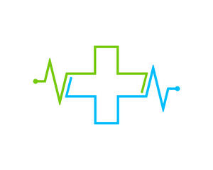 Pulse form a medical symbol