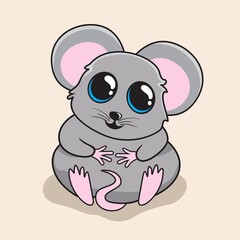 Mouse Cartoon Cute Rat Illustration