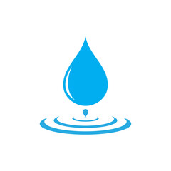 Water drop Logo Template vector illustration