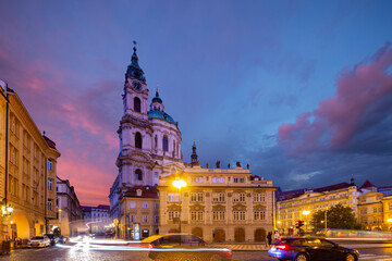 The Church of Saint Nicholas, Prague, Czech Republic, Europe.