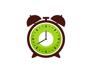 Kiwi inside the clock