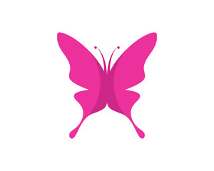 Purple flying butterfly