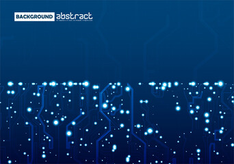 Abstract futuristic circuit board background.