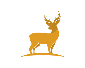Luxury deer in gold color