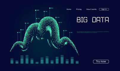 Abstract infographics visualization