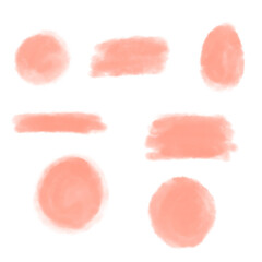 Grunge color paint, ink brush stroke, brush. Dirty artistic design element. Abstract colorful paint ink brush stroke for your design use frame or background for text. set - image