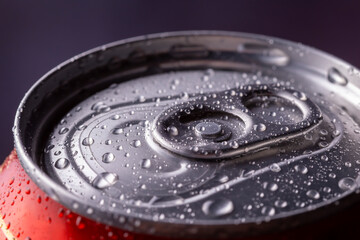 Closed beer can detail