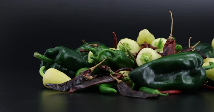Mixed Mexican hot Chili peppers.