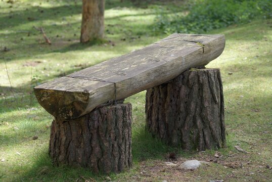 34 Best Log Bench Images Stock, Log Benches Outdoor