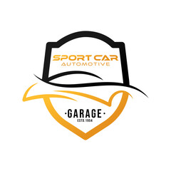 Auto Car Logo icon Vector Illustration template. Modern Sport Car vector logo icon silhouette design. Auto Car logo vector illustration for car repair, dealer, garage and service.