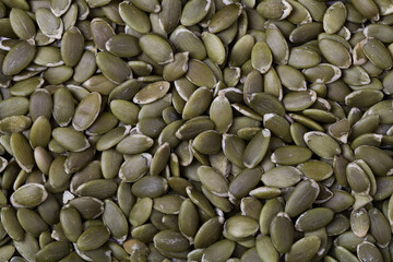 top view of pumpkin seeds