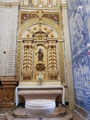 Innenansicht der Kirche N. S. de Nazare Portugal