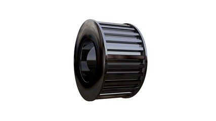 3D rendering of a cogwheel technical gear isolated on white