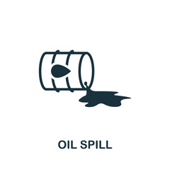 Oil Spill icon. Simple element from global warming collection. Creative Oil Spill icon for web design, templates, infographics and more