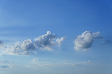 white cloud in the blue sky