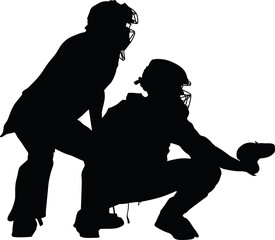 baseball catcher and judge