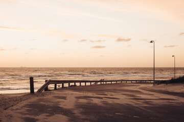 sunset on the beach