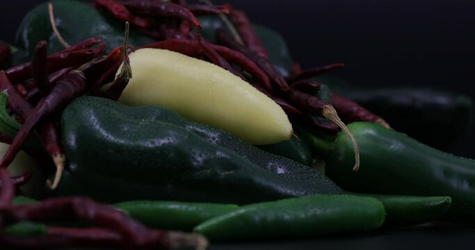 Mixed Mexican hot Chili peppers.