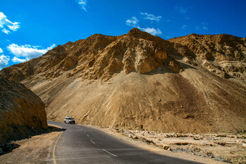 Beautiful himalayan view of ladakh region (Manali - Leh Road), Ladakh, Kashmir, India.