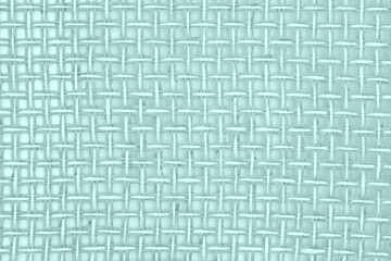 Teal wicker textured weave background