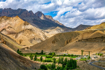 Lamayuru Monastery or Lamayuru Gompa, a tibetan buddhist monastery in Leh, Ladakh, kashmir, India