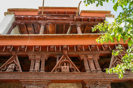 Alchi monastery, old architecture - it is a famous Buddhist temple in, Leh, Ladakh, Jammu and Kashmir, India.